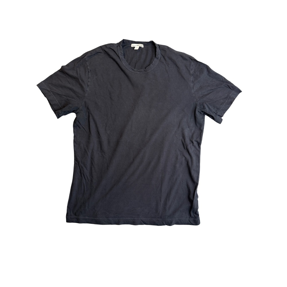 James Perse Standard Crew Neck Tee Mens 1 S Black Short Sleeve Cotton T Shirt